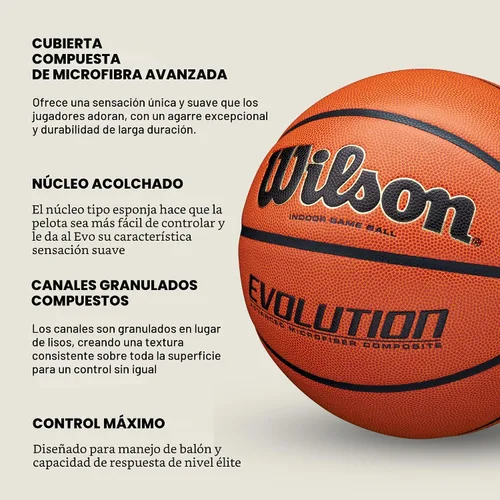 Miniatura 5 de Wilson Balones de baloncesto Evolution Real/Marrón