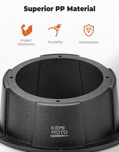 Miniatura 4 de KEMIMOTO 2 cajas de altavoces en ángulo, universales para altavoces de 6.5 pulgadas, compatibles con UTV, caravanas, automóviles, barcos, maleteros