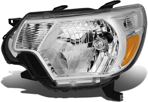 DNA MOTORING Lámpara de faro lateral del conductor del estilo de fábrica compatible con 12-15 TOYOTA TACOMA, TO2502213, OEM-HL-0040-L
