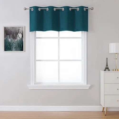 Miniatura 13 de SeeGlee Coffer - Cortina opaca con ojales en la parte superior, color marrón, cortinas con aislamiento térmico para cocina