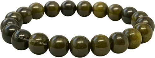 Miniatura 362 de Amazing Gemstone Pulsera de cristal para mujeres y hombres, pulsera de cristal curativo de protección, pulsera elástica con cuentas de piedras