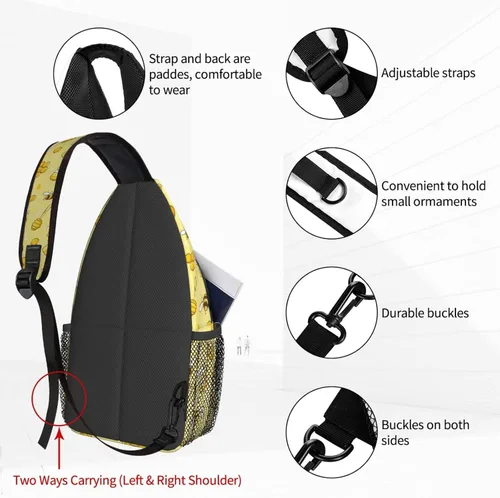 Miniatura 3 de Famame Mochila bandolera para el pecho, bolsa de hombro, gimnasio, ciclismo, viajes, senderismo, mochila para hombres y mujeres, Multicolor 34