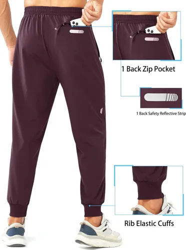 Miniatura 3 de NORTHYARD Pantalones deportivos para correr para hombre, ligeros, de secado rápido, para gimnasio, deportes activos, entrenamiento en pista