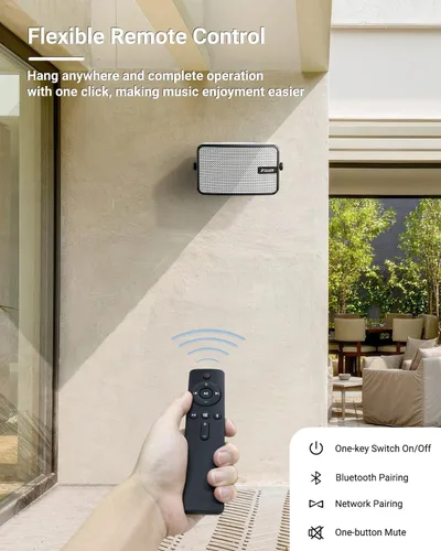 Miniatura 3 de Inwa Altavoces Bluetooth para exteriores, IPX5 resistente al agua de 400 W, potente sistema de sonido para interiores y exteriores, sincronización