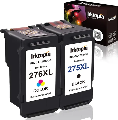 Inktopia Cartuchos de tinta de repuesto para Canon 275XL 276XL 275 276 Combo Pack PG-275 XL CL-276 XL PG275 CL276 para Canon Pixma TR4720 TS3522