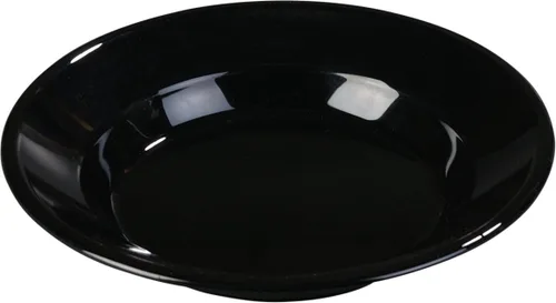 Carlisle FoodService Products Tazón de sopa de plástico reutilizable, ensaladera para el hogar y el restaurante, melamina, 12 onzas, negro, (paquete