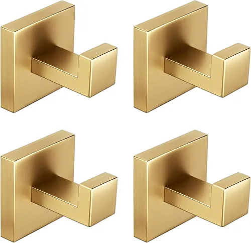 Miniatura 11 de Nolimas Gancho para toallas de baño de acero inoxidable a prueba de óxido, gancho para toallas para colgar en la pared, cuadrado para inodoro, Negro