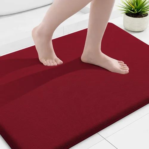 Miniatura 75 de Smiry Tapetes de Baño de Espuma Viscoelástica 36 x 24 pulgadas, Tapetes de Baño Extra Suaves y Absorbentes, Alfombra Antideslizante Lavable