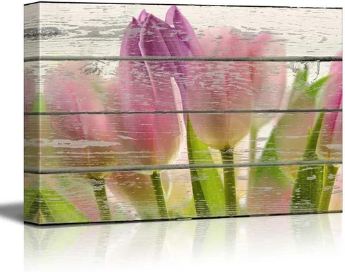 Miniatura 29 de wall26 - Obra de arte con estampado de madera de ciervo en bosque de abedules - Lienzo rústico para pared, arte para el hogar - 16 x 24 pulgadas