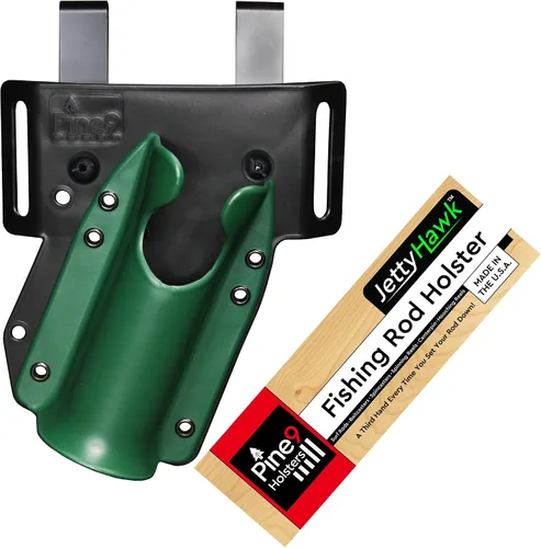 Miniatura 16 de JettyHawk Fishing Rod Hip Holster, Hands-Free Quick-Draw Holder, Fits 1.5-2" Pole, for Spinning, Baitcaster, Centerpin & Surf Rods, Wading & MOLLE