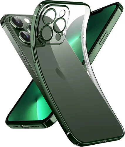 Miniatura 154 de Supdeal Funda transparente para iPhone 13 Pro, no amarillea, protección de cámara, probada en caídas de grado militar, transparente, a prueba