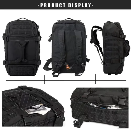 Miniatura 7 de Bolsa de gimnasio, bolsa de viaje para hombres y mujeres, bolsa de entrenamiento para militares, deportes, durante la noche, baloncesto, táctica
