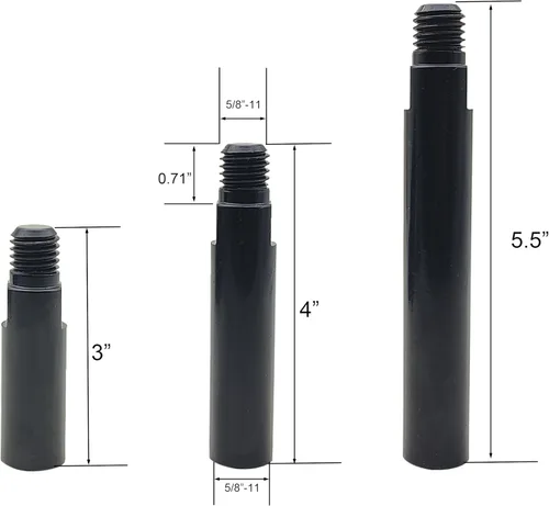 Miniatura 2 de Juego de ejes de extensión para amoladora angular de 5/8"-11 Kit extensor de pulido de vías respiratorias 3 paquetes Barra de conexión para pulidor