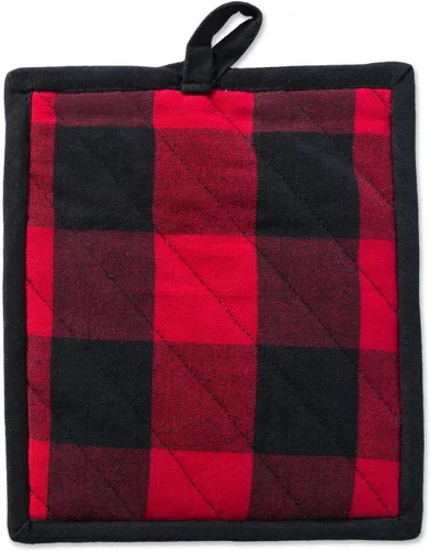 Miniatura 3 de DII Buffalo Check Kitchen Collection, juego de cocina clásico de granja, agarradera, rojo y negro, 2 piezas