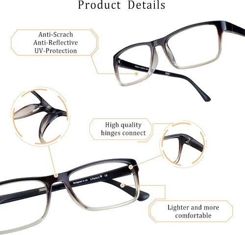 Miniatura 2 de LifeArt Lentes de bloqueo de luz azul, antifatiga ocular, anteojos de lectura para computadora, anteojos de juegos, gafas de TV para mujeres