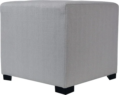 Miniatura 18 de MJL Furniture Designs Merton Collection - Otomana moderna tapizada de tela, con reposapiés de 4 botones, serie Dawson, Brindle
