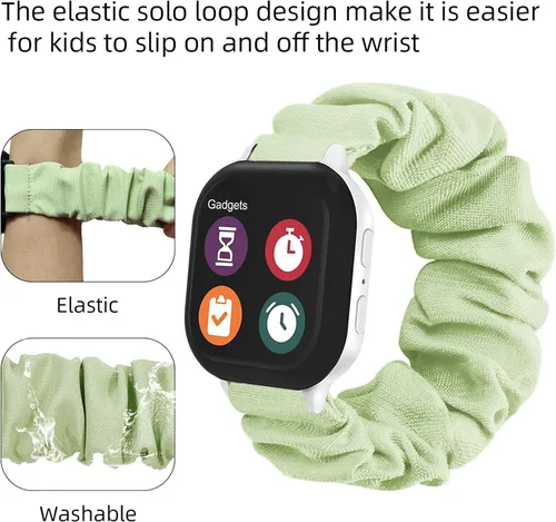 Miniatura 3 de NewJourney Correa elástica compatible con Gizmo Watch 3/2/1 y Gabb Watch 3/2/1 y SyncUP para niños, suave y bonita pulsera de tela elástica