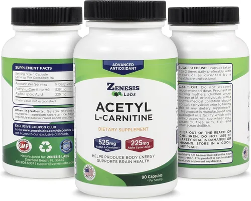 Miniatura 2 de Acetil L-Carnitina con Ácido Alfa Lipoico - 90 Cápsulas