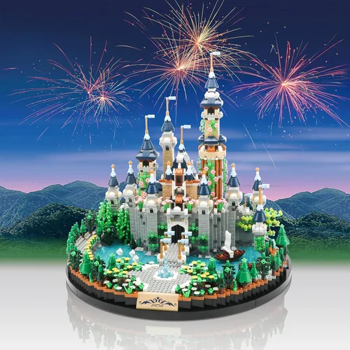 Miniatura 2 de Princess Castle - Juego de micro construcción para adultos, kit de modelo de colección de construcción de arquitectura (no compatible con Lego)