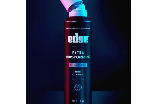 Miniatura 5 de Edge Gel de afeitado extra hidratante con vitamina E, gel de afeitado para hombres que hidrata, protege y calma para ayudar a reducir la irritación