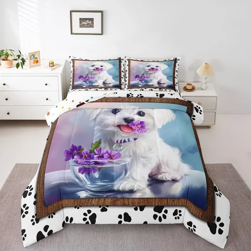 Miniatura 40 de Erosebridal Lindo juego de edredón de gato, tamaño individual, kawaii, fresa, juego de ropa de cama para niñas, diseño de arco iris, edredón rosa