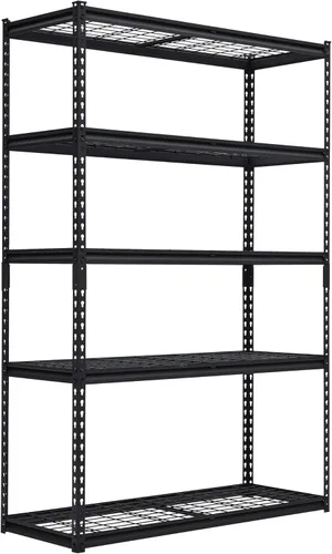 GarveeTech Estantería de garaje resistente, 48 pulgadas de largo x 18 pulgadas de ancho x 72 pulgadas de alto, estantes de almacenamiento