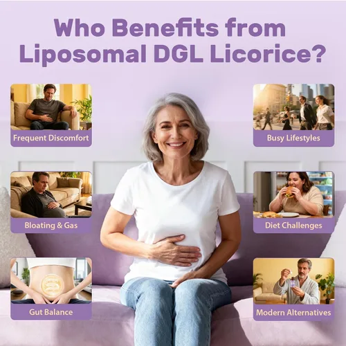 Miniatura 6 de Extracto liposomal de raíz de regaliz DGL – Regaliz deglicirricinado con L-glutamina, malvavisco, clavo y olmo resbaladizo – digestivo