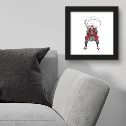 Miniatura 4 de Gallery Pops Naruto Shippuden - Arte de pared Jiraiya, versión enmarcada negra, 12 x 12 pulgadas