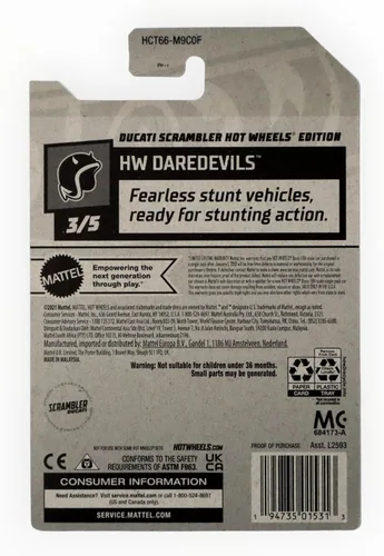 Miniatura 2 de Hot Wheels 2022 _ Ducati Scrambler _ Hot Wheels Edition _ Daredevils _ 3/5
