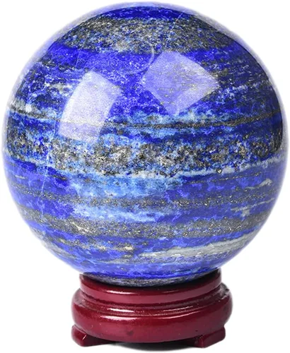 Miniatura 145 de JIC Gem Esfera de cristal de cuarzo Pietersite, bola de cristal decorativa azules y marrones dorados para meditación, decoraciones de mesa