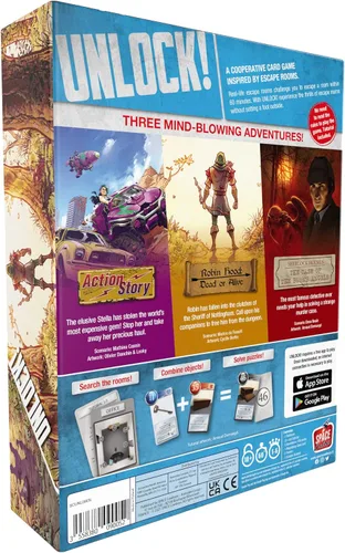 Miniatura 2 de Asmodee Juego de cartas de aventuras legendarias: aventura cooperativa inspirada en la sala de escape, divertido juego familiar para niños