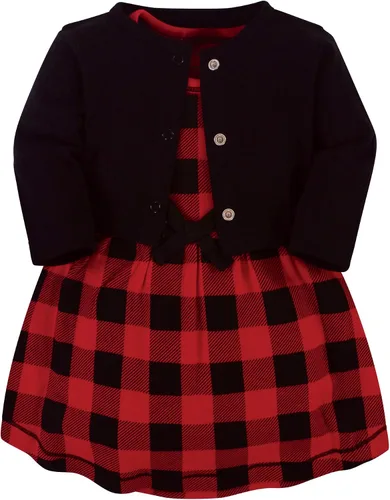Touched by Nature Baby Girl Organic Cotton Dress and Cardigan