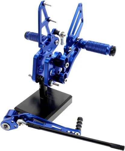 FXCNC Juego de clavijas traseras CNC Billet para motocicleta, reposapiés totalmente ajustables, compatible con GSX-R GSXR 600 750 GSXR600 GSXR750