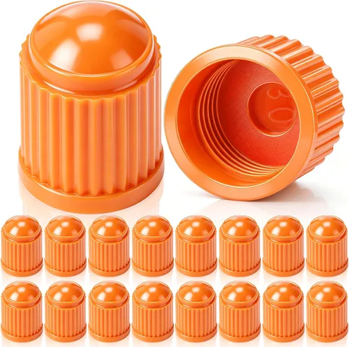 Miniatura 9 de Outus 20 piezas de tapas de vástago de válvula de neumático, tapas de neumático de plástico universales negras para bicicleta, bicicleta, autos