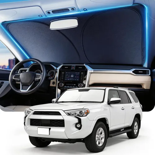 Miniatura 27 de DMJN Parasol para parabrisas delantero para Tesla nuevo modelo Y, Y y 3 (2017-2027), [revestimientos de cristal de hielo nano] UPF50+ bloqueo