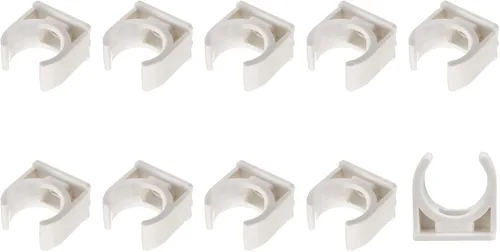 Miniatura 11 de METALLIXITY Clips de tubería de agua de PVC (1.969 in/1.97 pulgadas), 20 unidades, abrazaderas de plástico en forma de U, para manguera de tubería