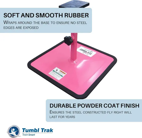 Miniatura 5 de Tumbl Trak Fly Right - Entrenador de equilibrio y flexibilidad para animadores Rosa fuerte