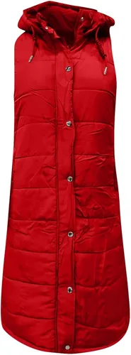 Miniatura 4 de Abrigos para mujer, invierno, otoño y temperamento, sin mangas, cárdigan de algodón de longitud media