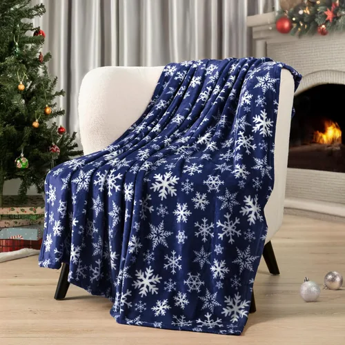 Miniatura 18 de PAVILIA - Manta de forro polar suave y sólida de color negro para sofá, mantas ligeras y mullidas y cálidas para cama, manta de franela mullida