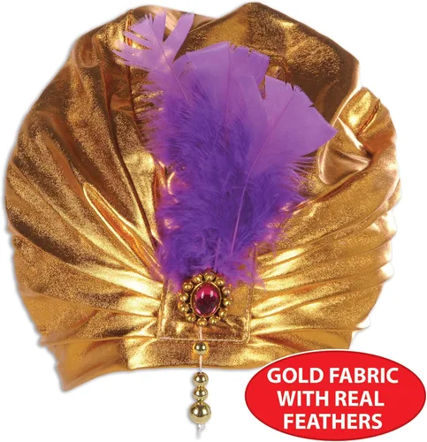 Miniatura 3 de Beistle 60669 Sombrero de sultán, talla única, dorado, Oro