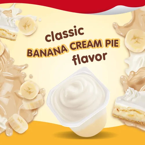 Miniatura 3 de Snack Pack Tazas de pudín con sabor a pastel de crema de plátano, 3.25 onzas, 4 unidades (paquete de 12)
