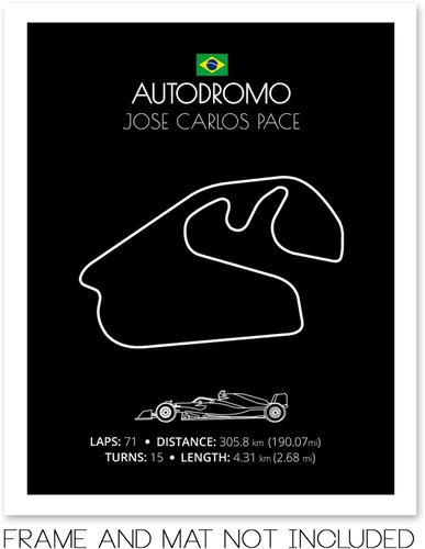 Miniatura 9 de Custom Car Posters Póster hecho a mano compatible con Autodromo Enzo e Dino Ferrari (Imola, Italia), póster de pista de carreras diseñado