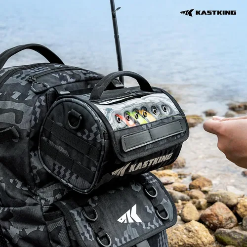 Miniatura 9 de KastKing BaitSpace Bolsa de gestión de línea, bolsa de almacenamiento de línea de pesca con nailon resistente al agua, ventana transparente, divisor