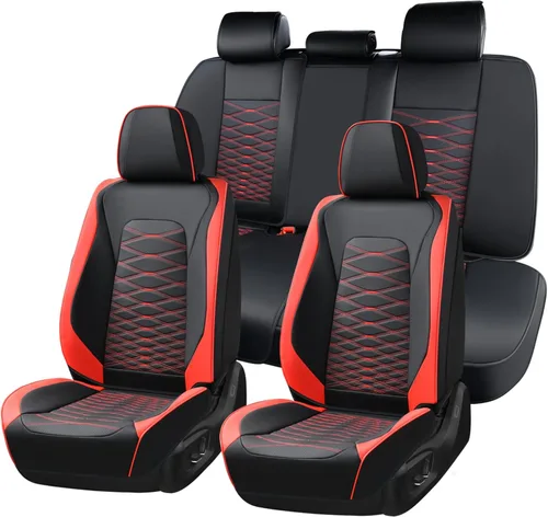 Miniatura 33 de FLORICH Fundas de asiento delantero de automóvil, fundas de asiento de cuero para automóviles, protector de asiento de automóvil, impermeable