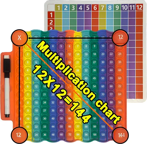 Miniatura 7 de uguetes para la ansiedad de tabla de multiplicación, juegos de matemáticas para reventar burbujas, regalos para niños, adultos, familia
