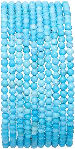 Miniatura 64 de BEADIA Cuentas redondas de piedra natural de jade de amazonita semipreciosas sueltas para hacer joyas 6MM 61PCS Amazonita Jade