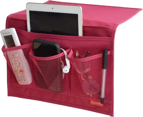 Miniatura 8 de Organizador de Almacenamiento para Mesita de Noche, Caddy para Mesita de Noche, Organizador de Almacenamiento de Armario de Mesa, Control Remoto