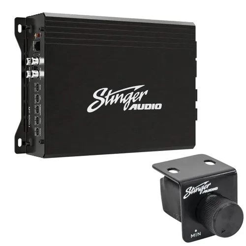 Miniatura 8 de STINGER Audio MT-700.1V2 Monoblock de 700 Watts RMS Amplificador de Subwoofer Compacto para Audio de Coche con Control Remoto, Botón de Graves