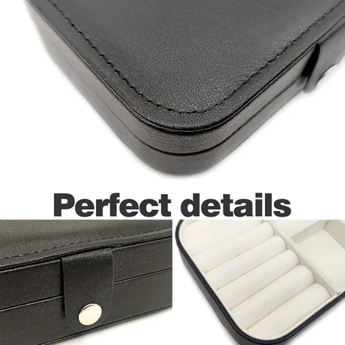 Miniatura 7 de Zoe sunny - Joyero para niñas, organizador de joyas, mini estuche de viaje, pequeño, portátil, para collares, pulseras, aretes, anillos