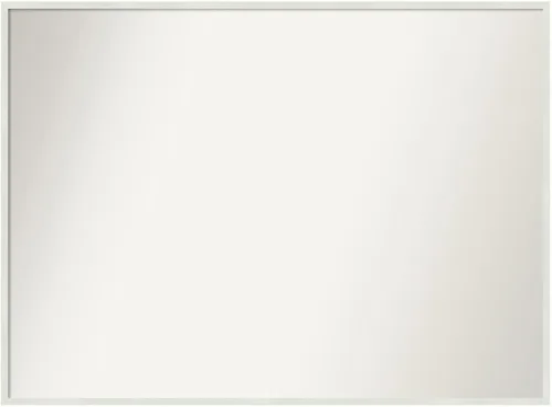 Miniatura 1021 de Amanti Art Espejo de baño blanco para sobre el fregadero, 32 x 45 pulgadas, espejo de tocador rectangular blanco esbelto, marco de madera moderno